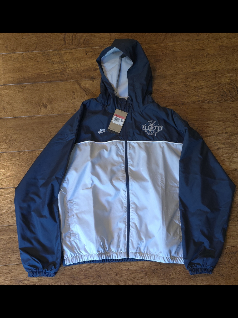 Nike Jordan Brooklyn Men's Track Jacket  Squadron Blue/Aura/White SIZE L